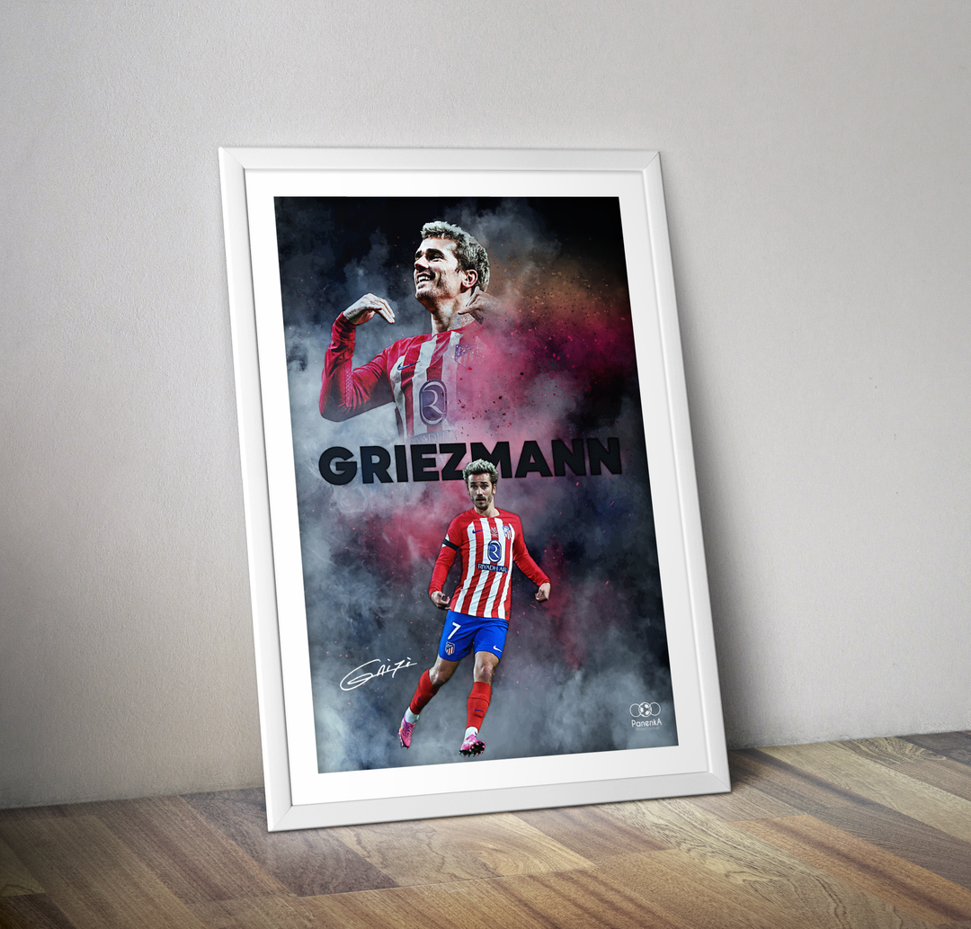 Affiche football Antoine Griezmann - Footballeur international français