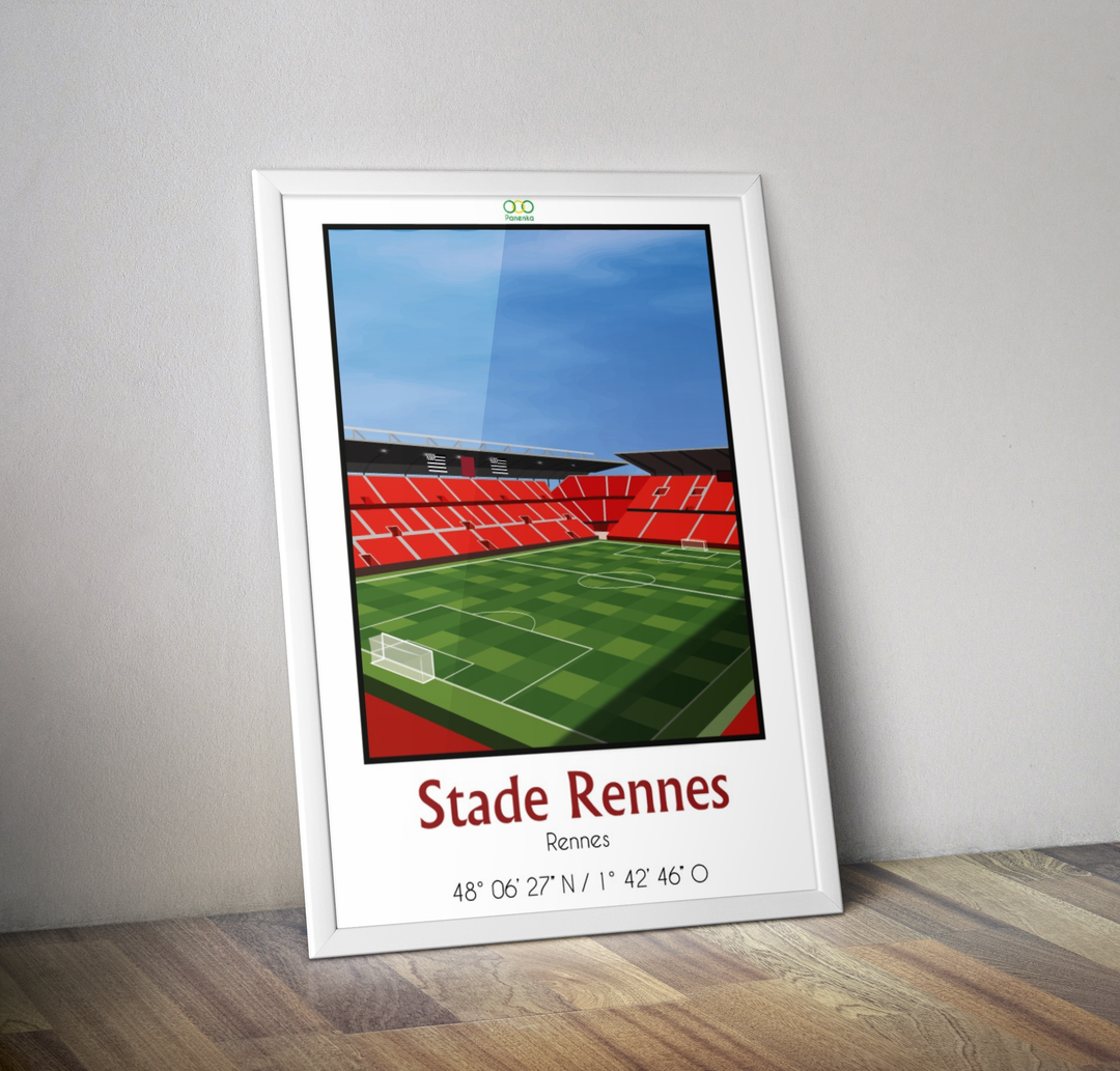 Affiche stade route de Lorient ROAZHON Park I Affiche stade de foot