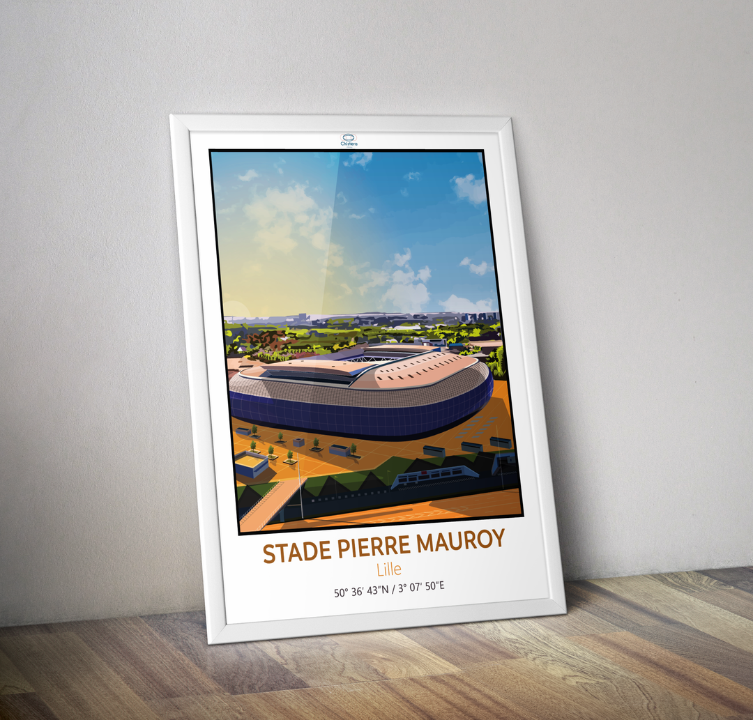 Affiche Lille I stade Pierre Mauroy I Stade de foot