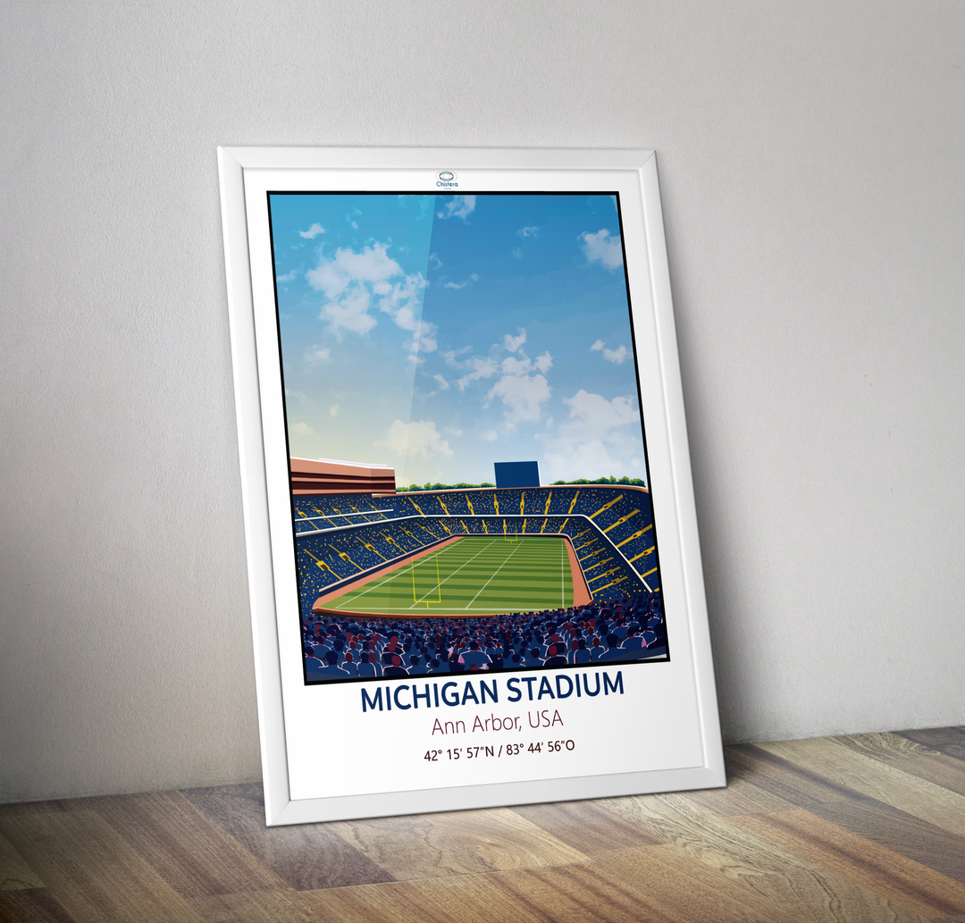 Affiche stade Michigan stadium Ann Arbor USA I Affiche foot US