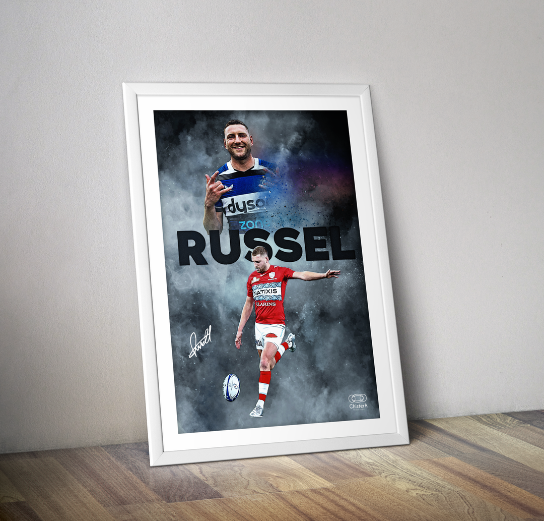 Affiche Finn Russell I Affiche joueur de rugby