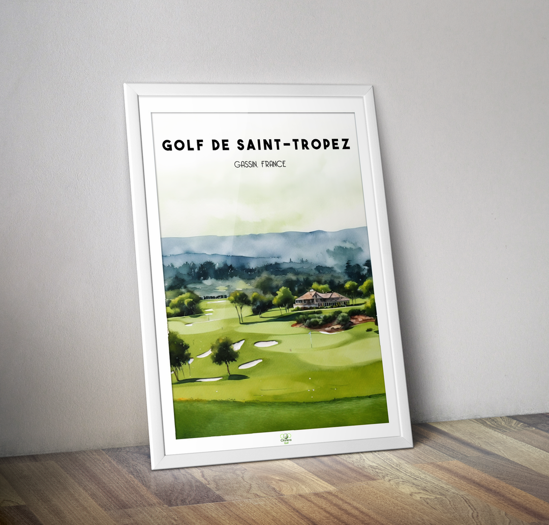 Affiche golf de Saint Tropez I Golf Gassin I Gary Player