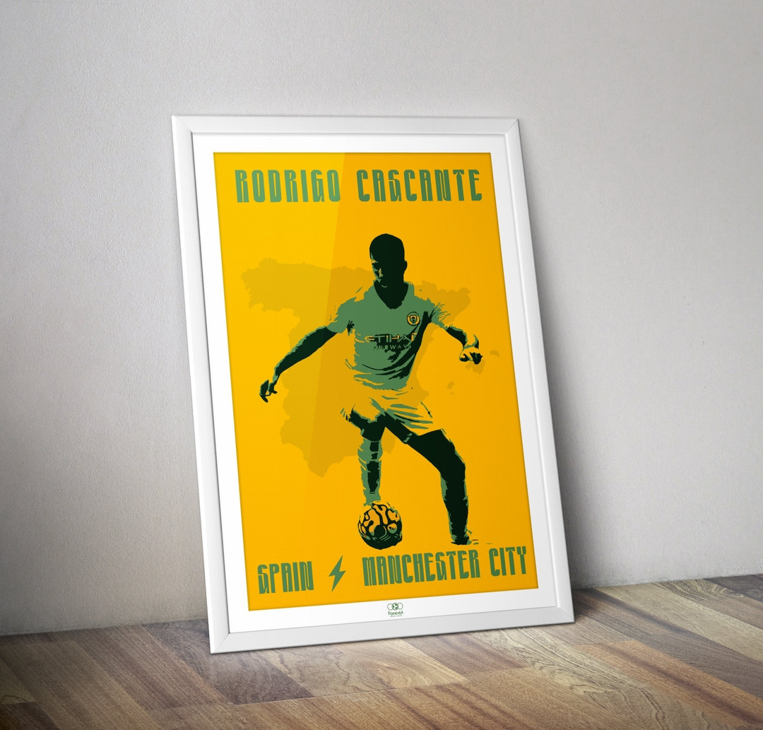 Affiche Rodrigo Cascante I Affiche joueur Rodri Manchester City