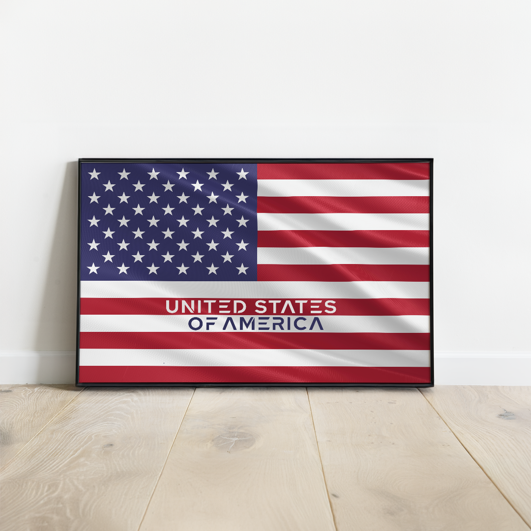 Affiche drapeau USA I Poster United States of America flag