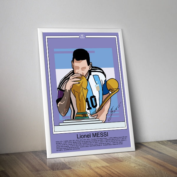 Affiche Lionel Messi coupe du monde I Affiche ballon d'or