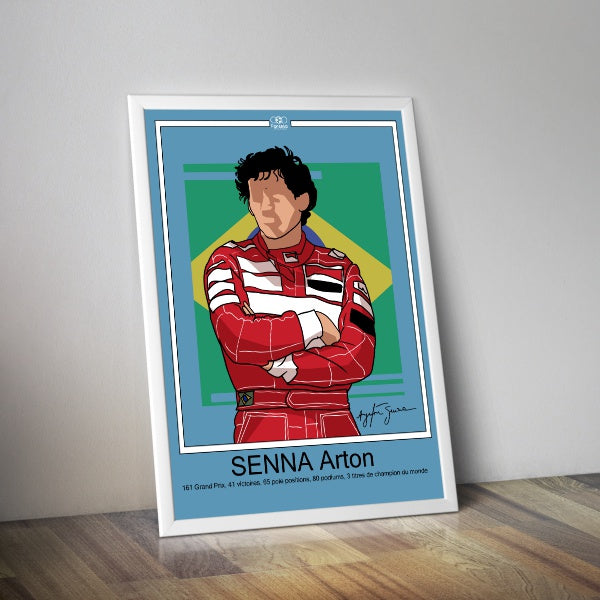 Affiche Arton Senna I Affiche pilote F1