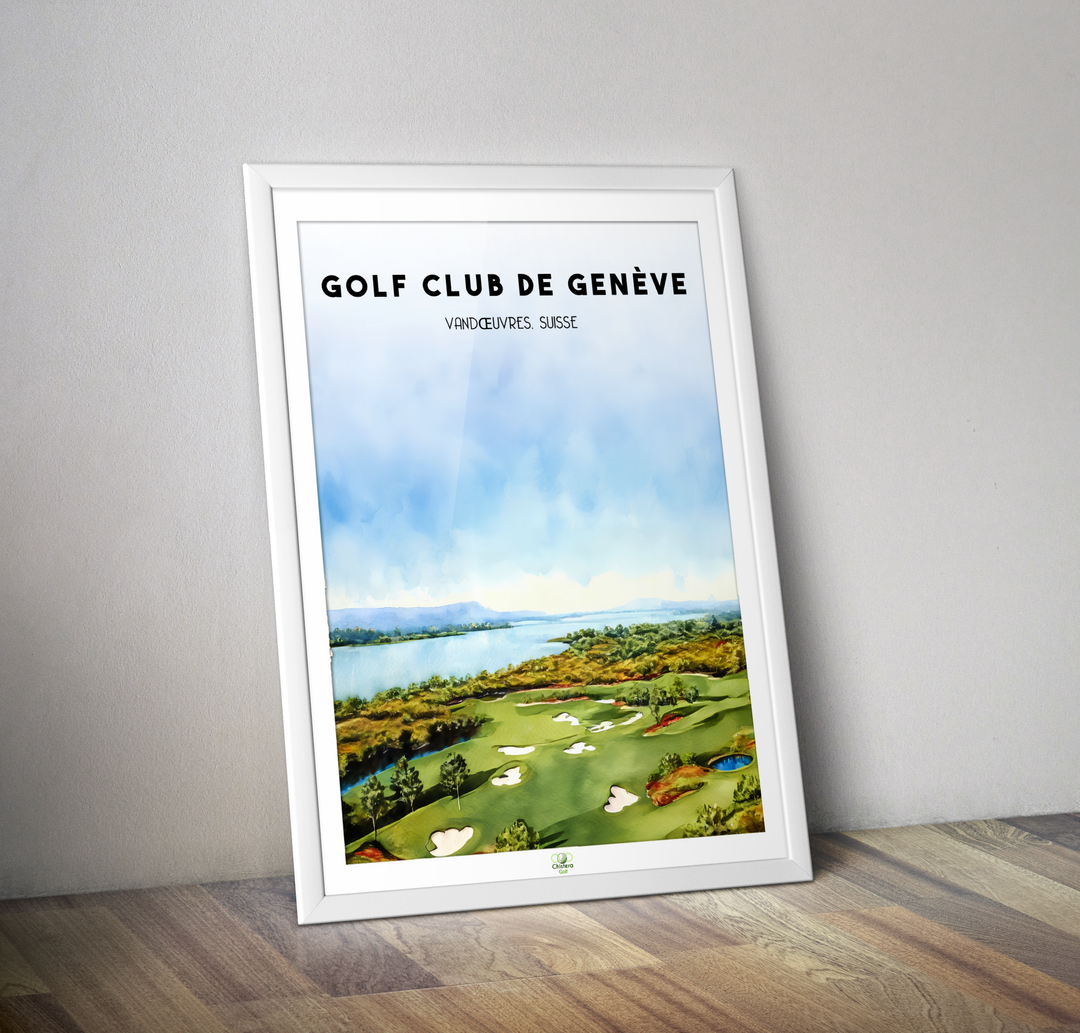 Affiche golf club de Genève I Golf Vandoeuvres Suisse