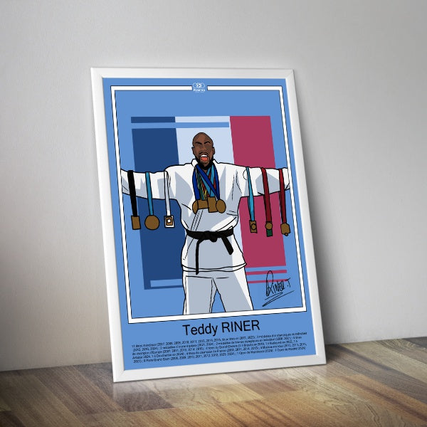 Affiche Teddy Riner médailles I Affiche judo