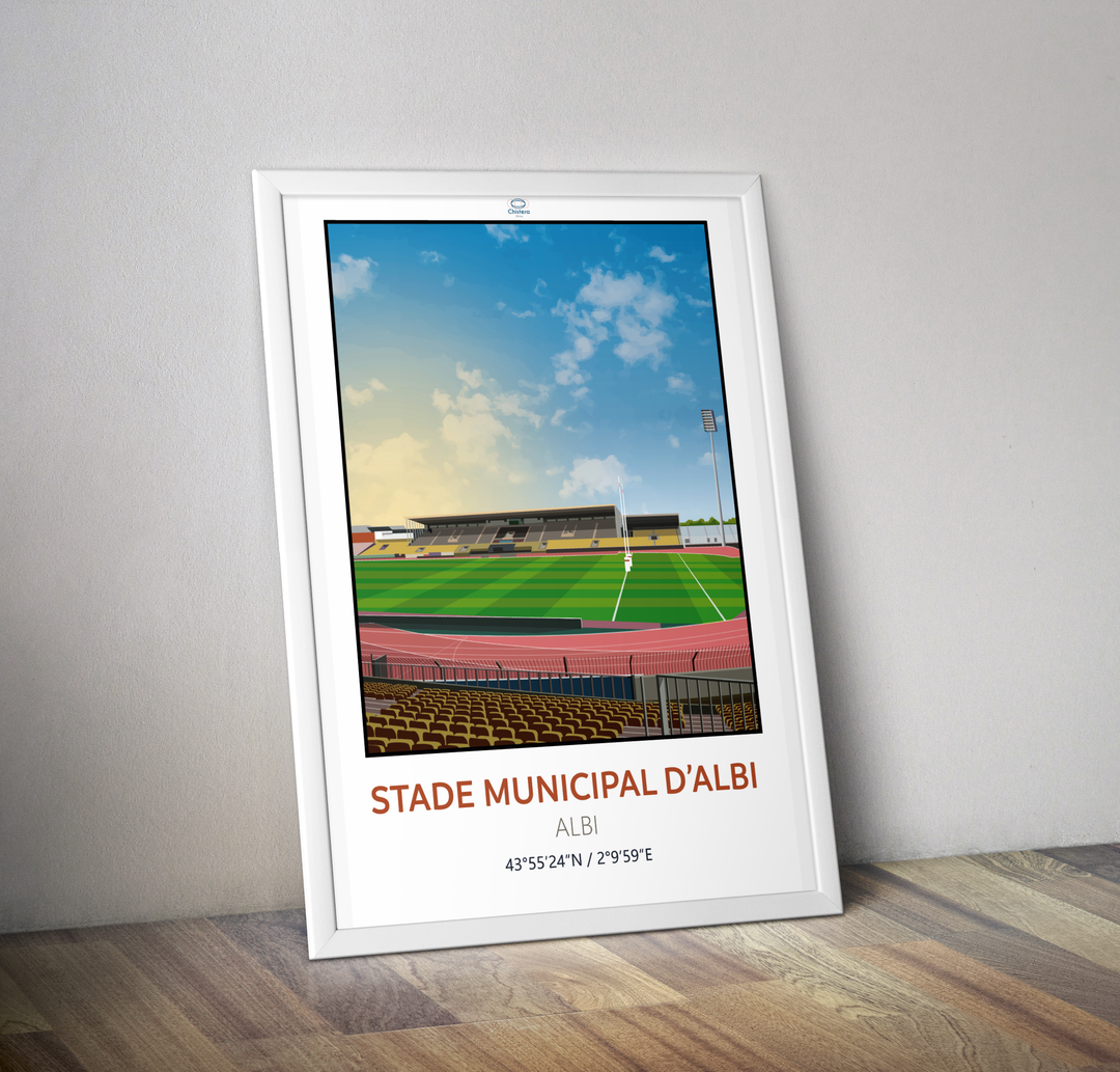 Affiche stade rugby Albi I Stade municipale Albi