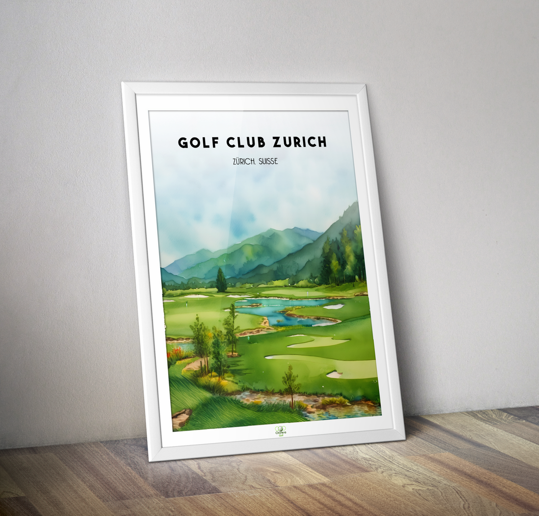 Affiche golf club Zurich I Golf Suisse I Tom Simpson Donald Harradine