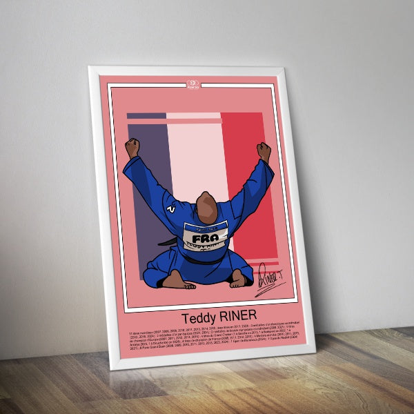 Affiche Teddy Riner JO Paris 2024 I Affiche judo champion