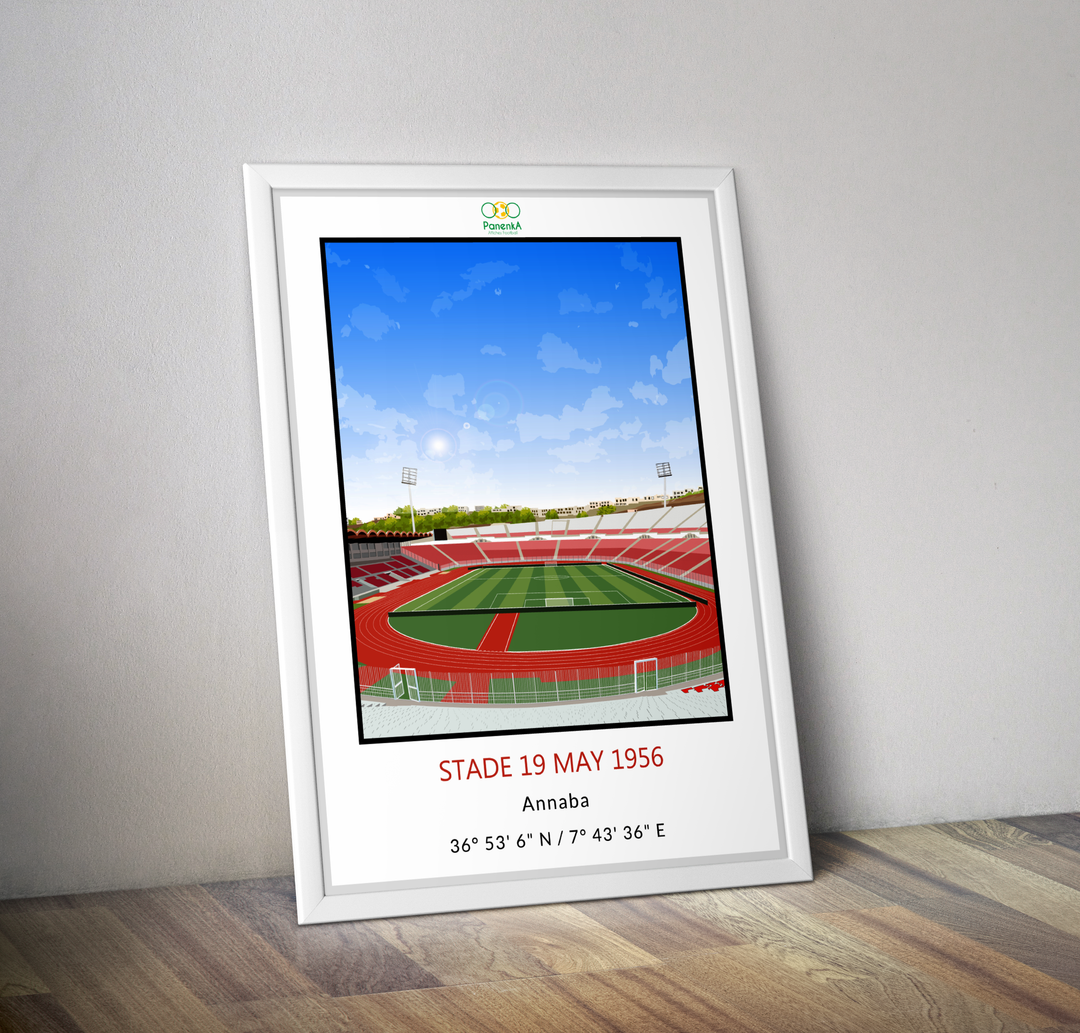 Stade du 19 Mai 1956 Algérie I Affiche stade de foot Annaba