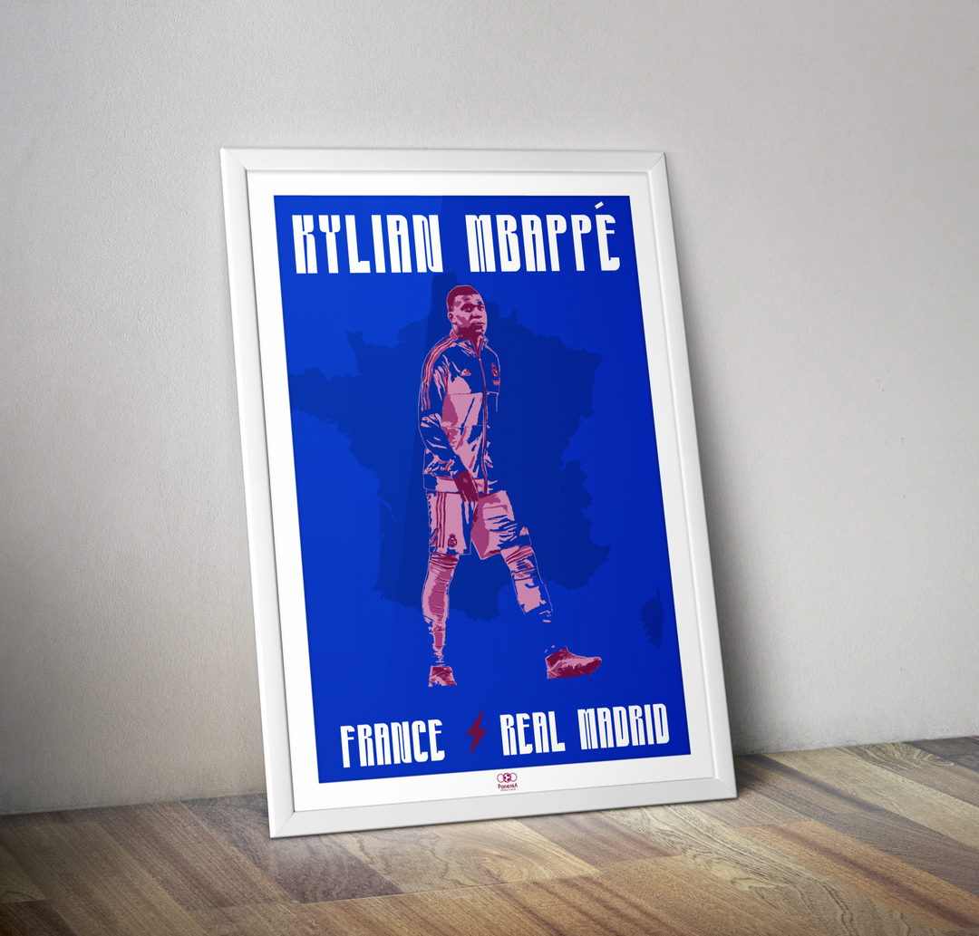 Affiche Kylian Nbappé I Affiche Real Madrid