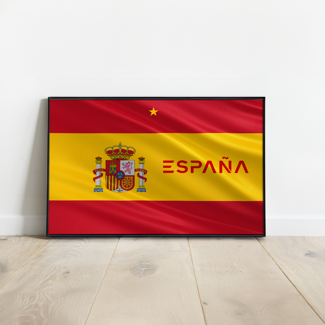 Affiche drapeaux Espagne I Poster Spain flag