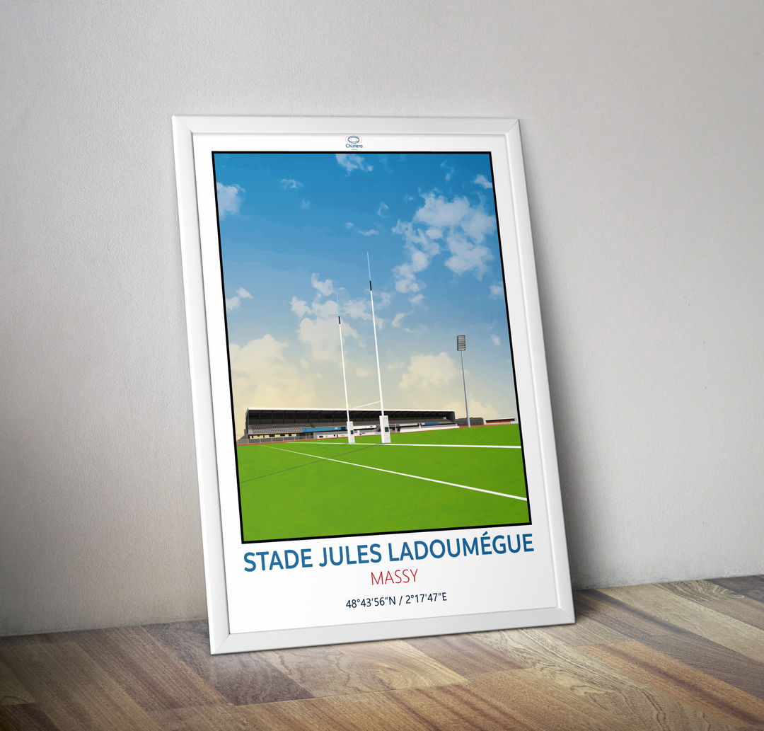 Affiche stade rugby Massy Jules Ladoumègue