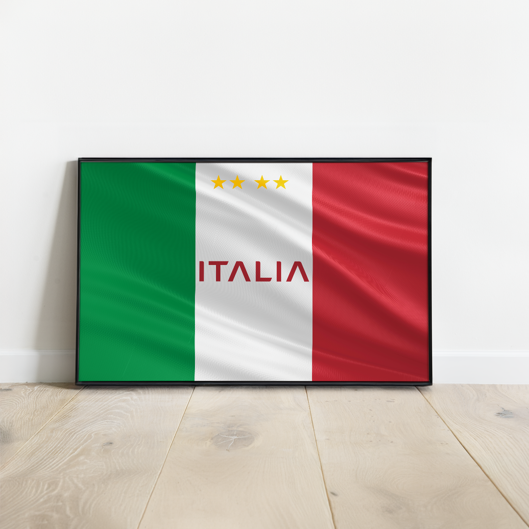 Affiche drapeau Italie I Poster drapeau Italie I Flag poster