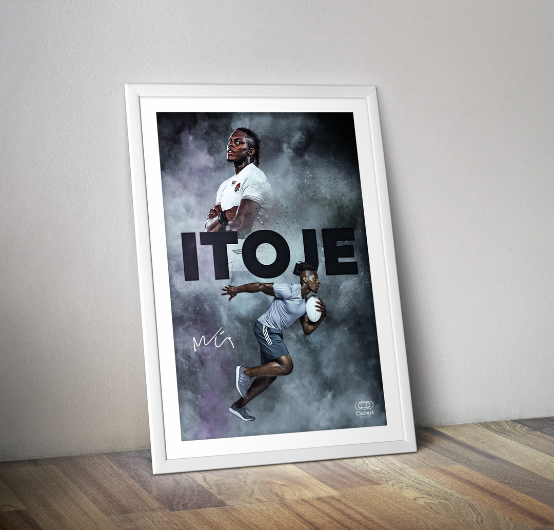 Affiche rugby Maro Itoje I Affiche joeur rugby