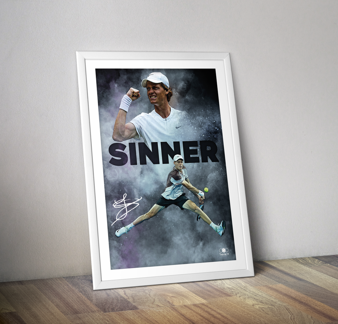 Affiche Jannik Sinner I Affiche joueur de tennis