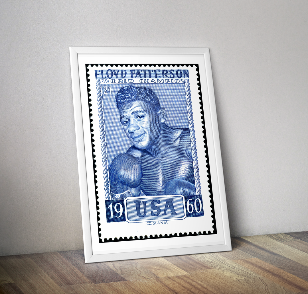 Affiche boxeur Floyd Patterson I Affiche boxe champion du monde 1960