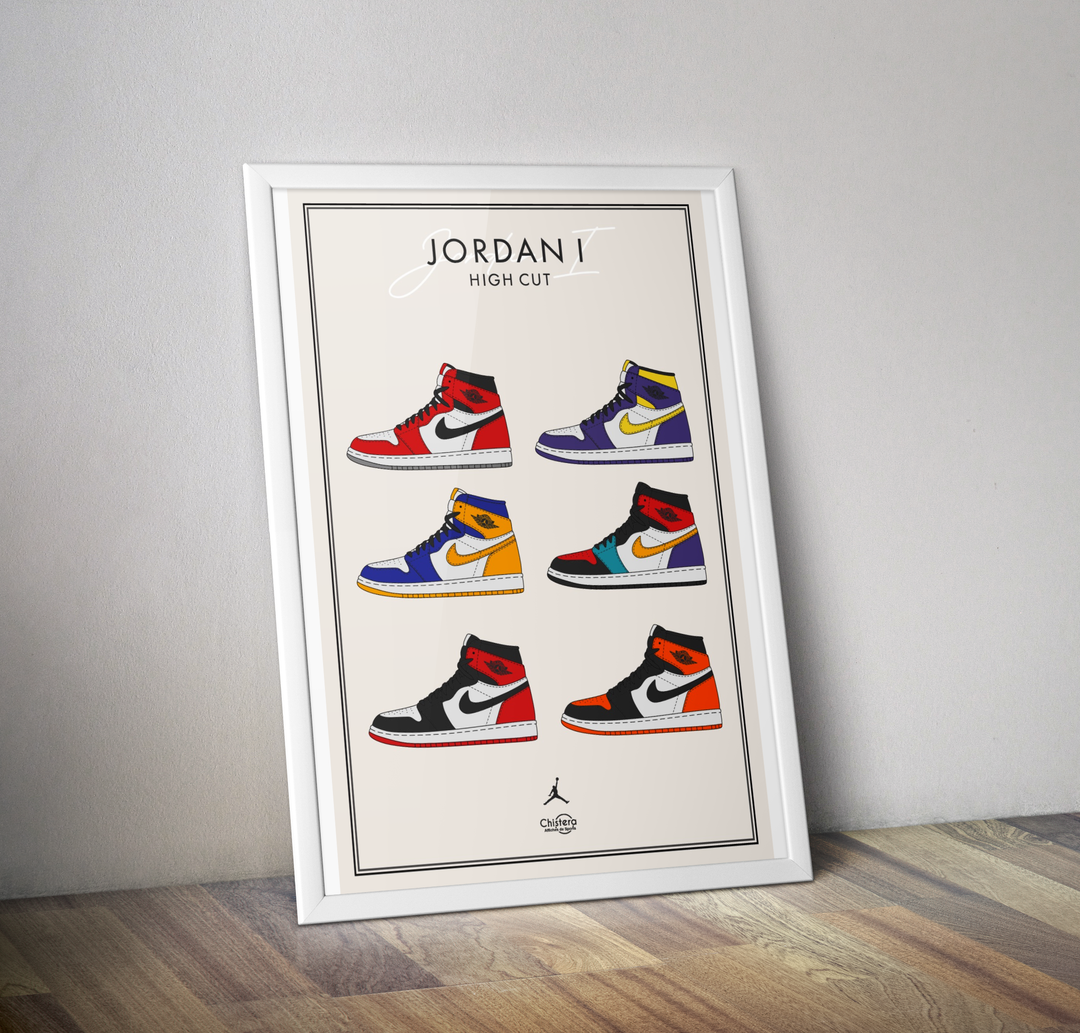 Affiche NIKE Jordan1 Hight Cut I Affiche Basket NIKE