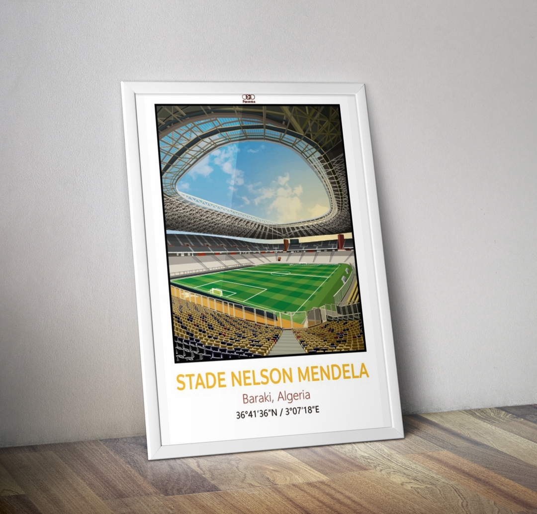 Affiche stade Nelson Mandela I Affiche stade Algérie I Poster stadium Algeria