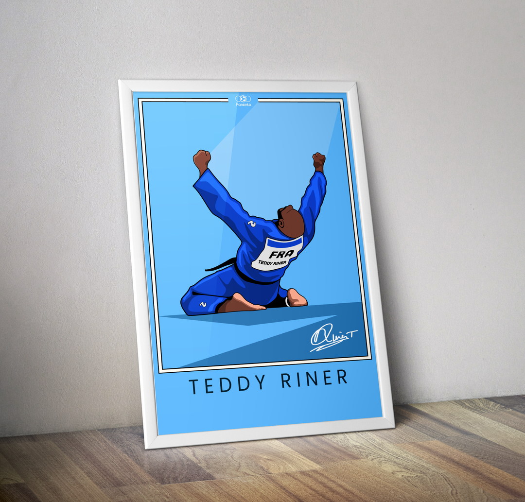 Affiche Teddy Riner Jeux olympique 2024 I Affiche judo