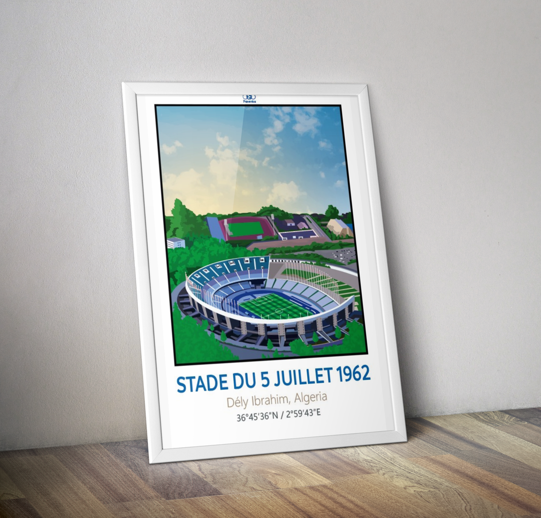 Affiche stade du 5 juillet 1962 I Affiche stade Algerie