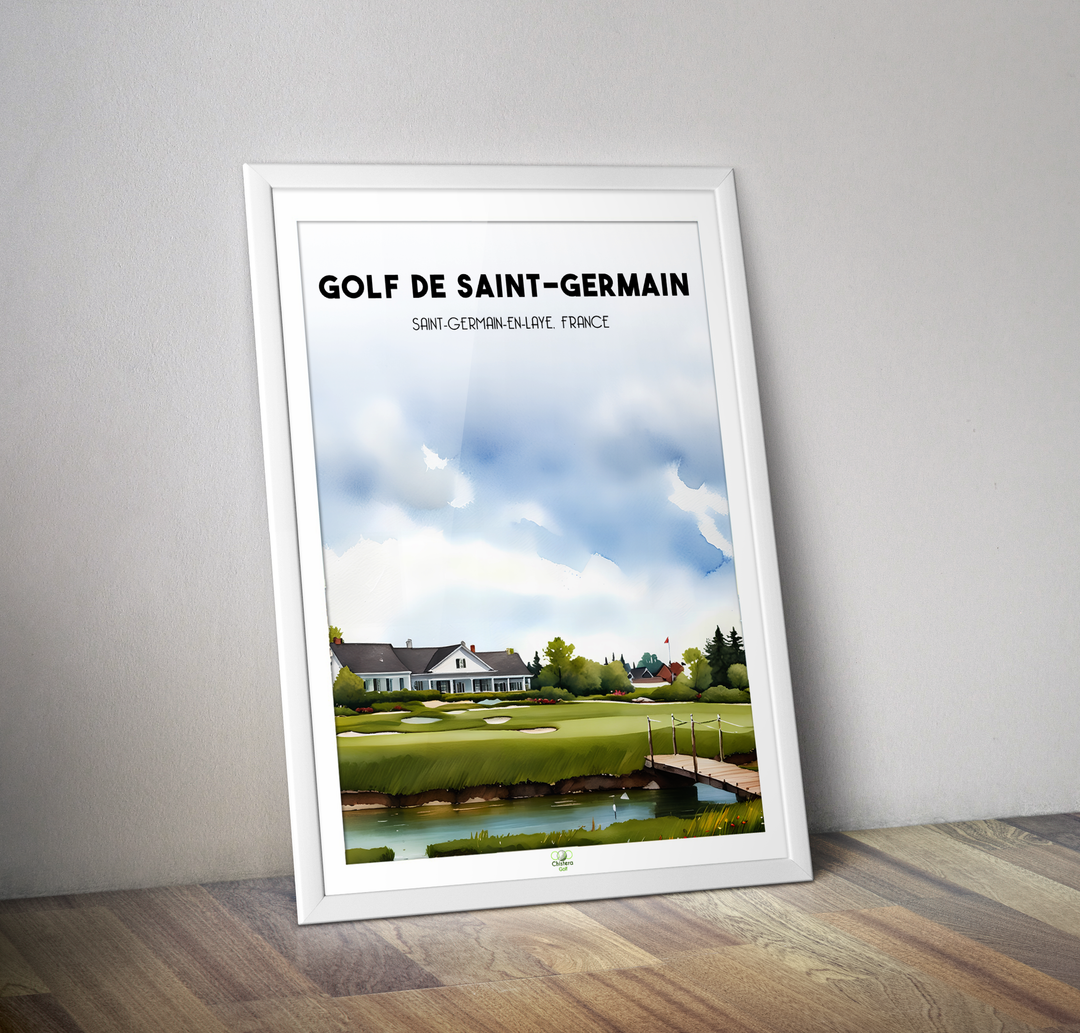 Affiche golf de Saint Germain I Affiche golf Harry Colt