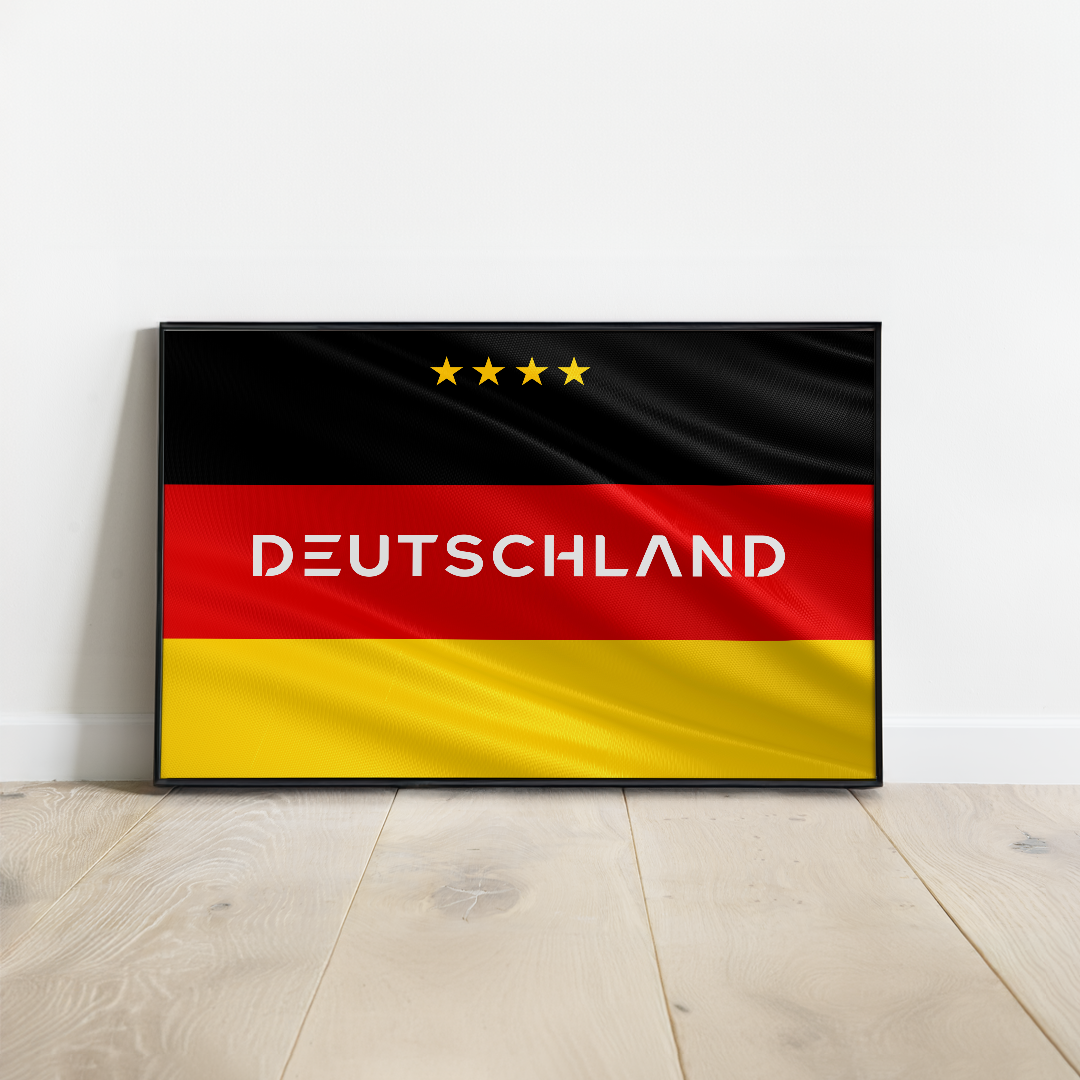 Affiche drapeau Allemagne I Poster Deutschland flag I Poster Allemand