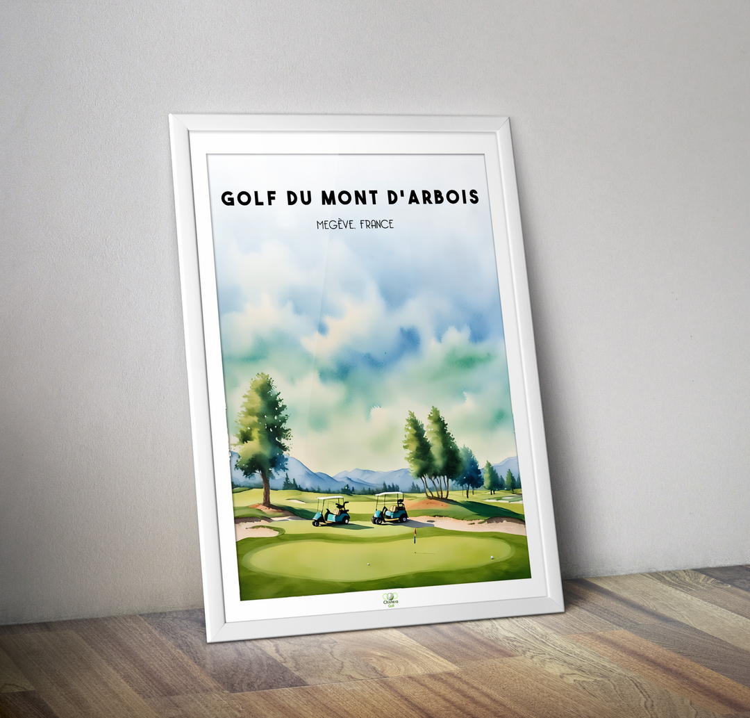 Affiche golf du Mont d'Artois I Golf Genève I Noémie de Rothschild
