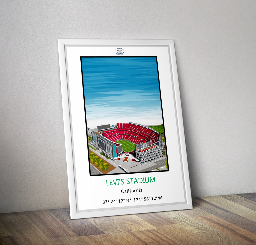 Affiche Levi's stadium Californie I Affiche stade USA