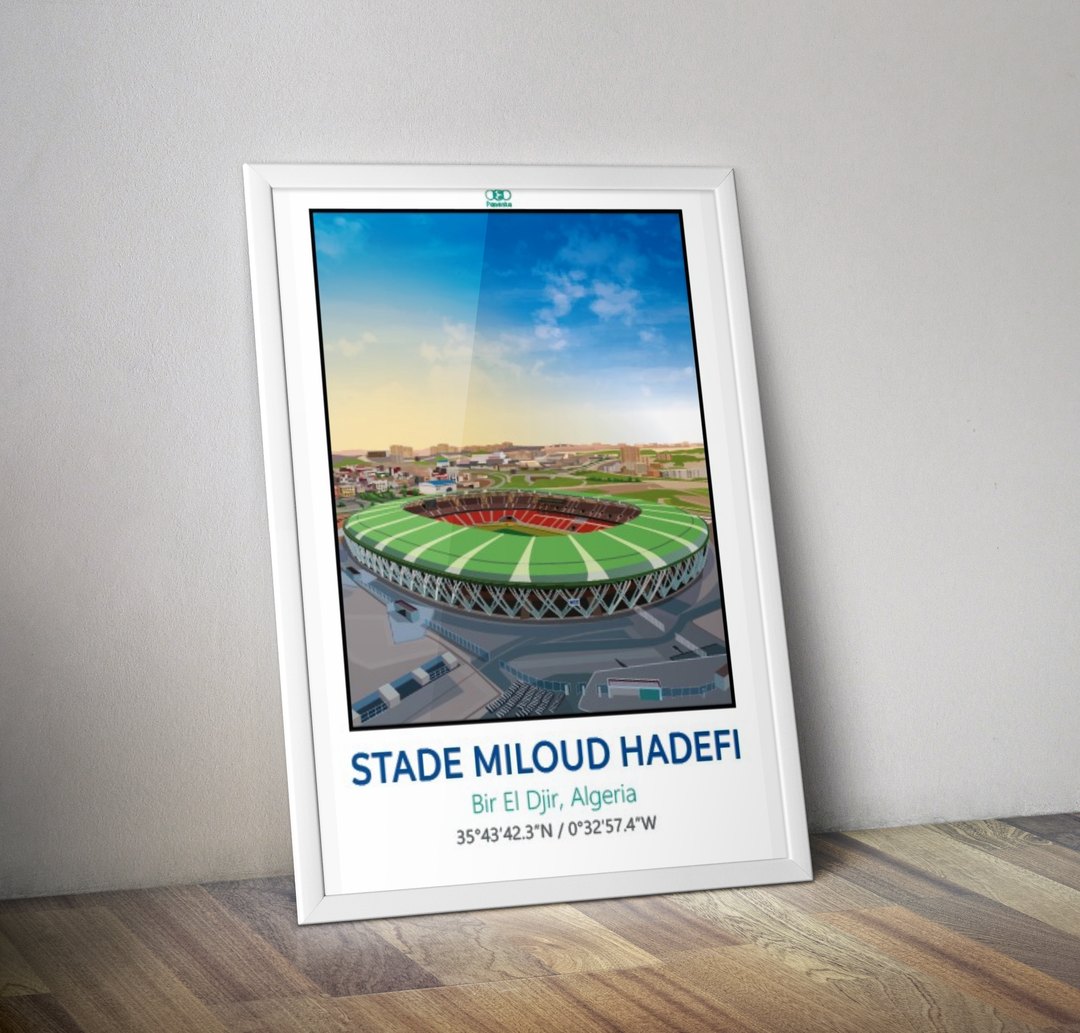 Affiche stade Miloud Hadefi I affiche stade Algérie