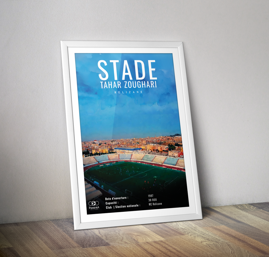 Affiche stade Tahar Zoughari I Stade football Algérie