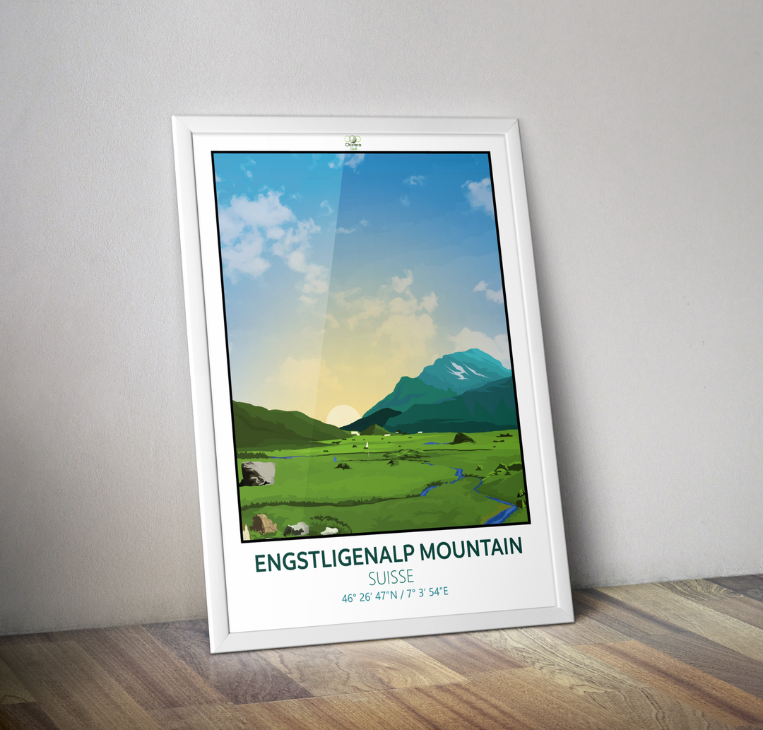 Affiche golf Engstligenalp Mountain I Golf Suisse