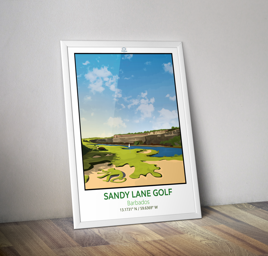 Affiche golf de Sandy Lane I Golf Barbade