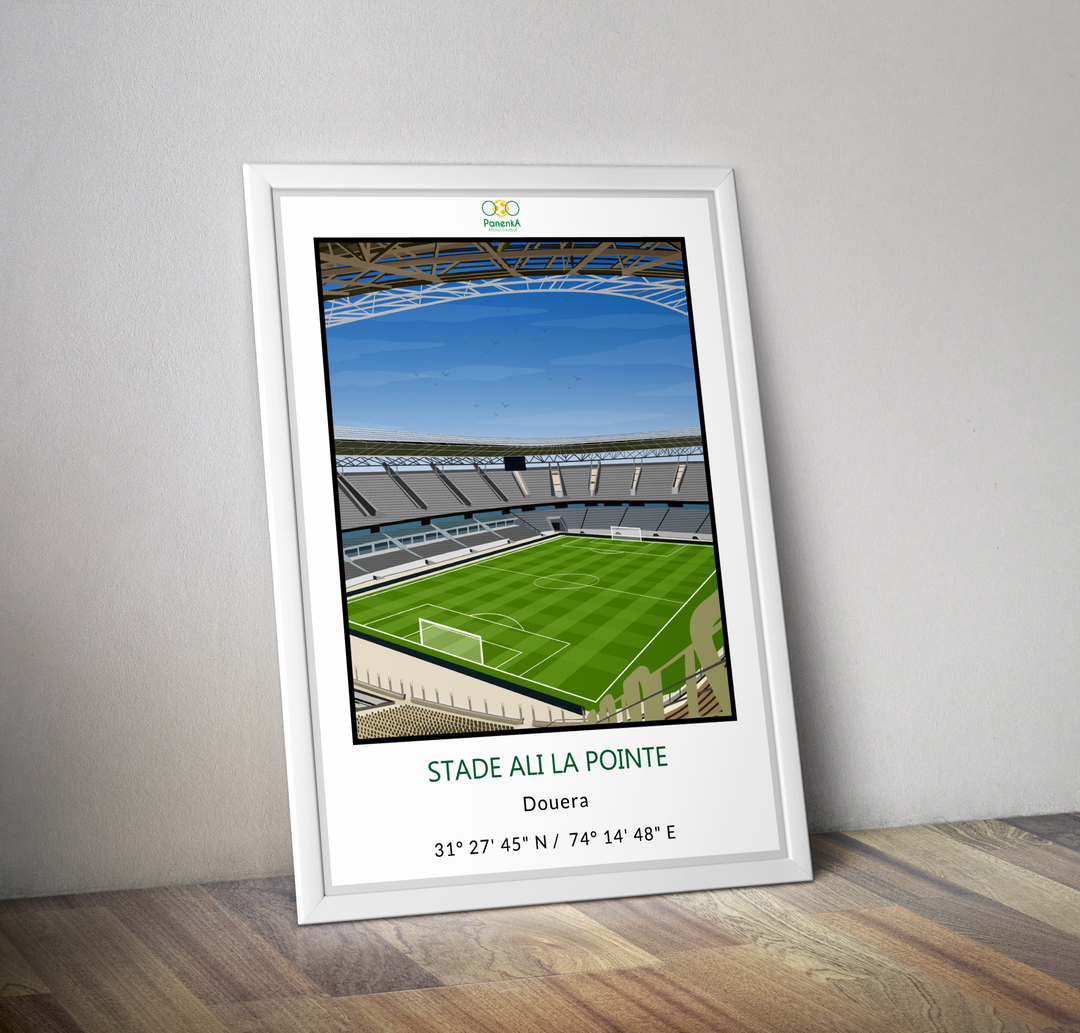 Stade Ali La Pointe Algérie I Affiche stade de foot Douéra Algérie