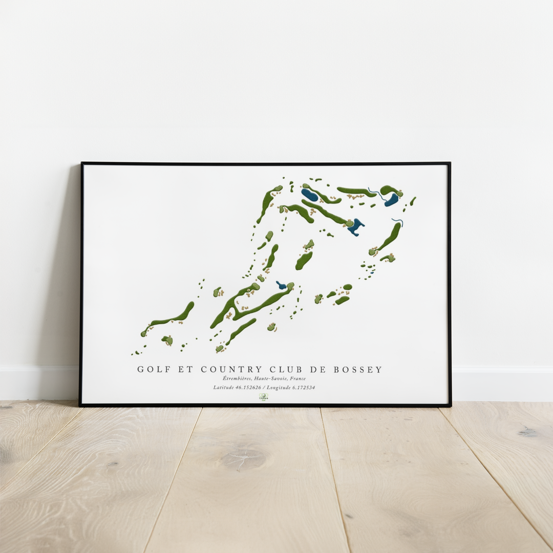 Affiche golf club de Bossey I Etembieres haute Savoie I Golf France