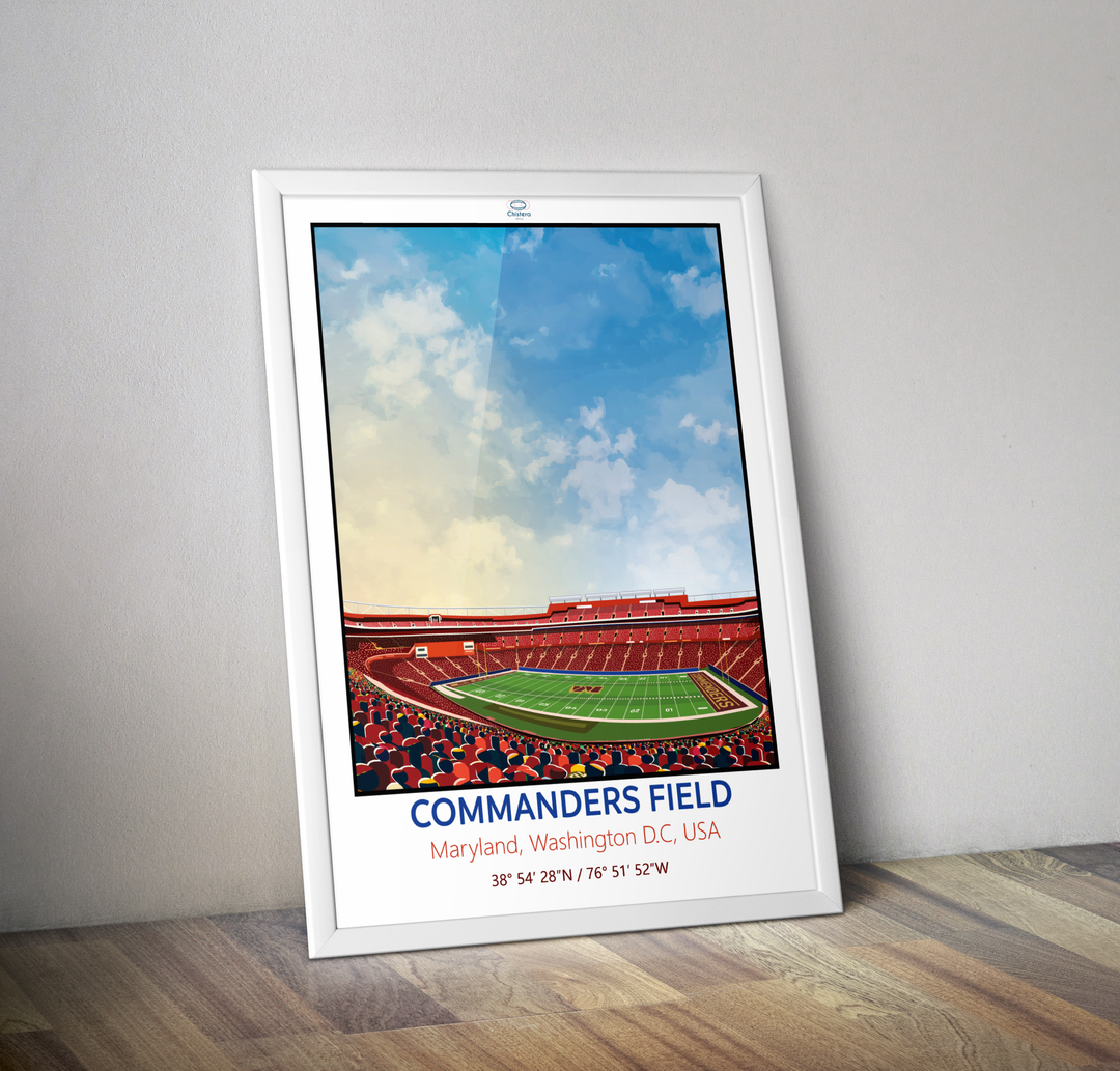Affiche Commanders Field Maryland USA I Affiche foot US