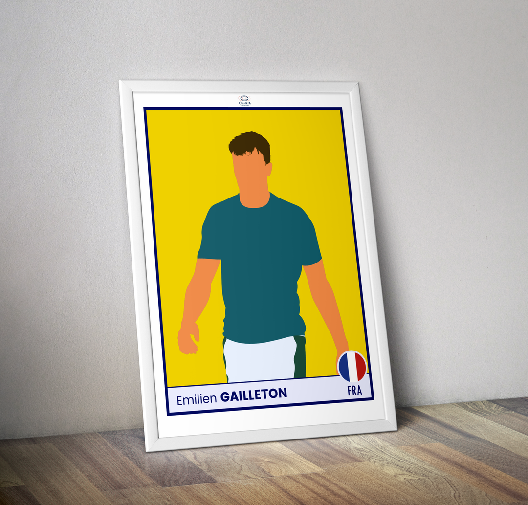 Affiche rugby vignette POP ART Emilien Gailleton