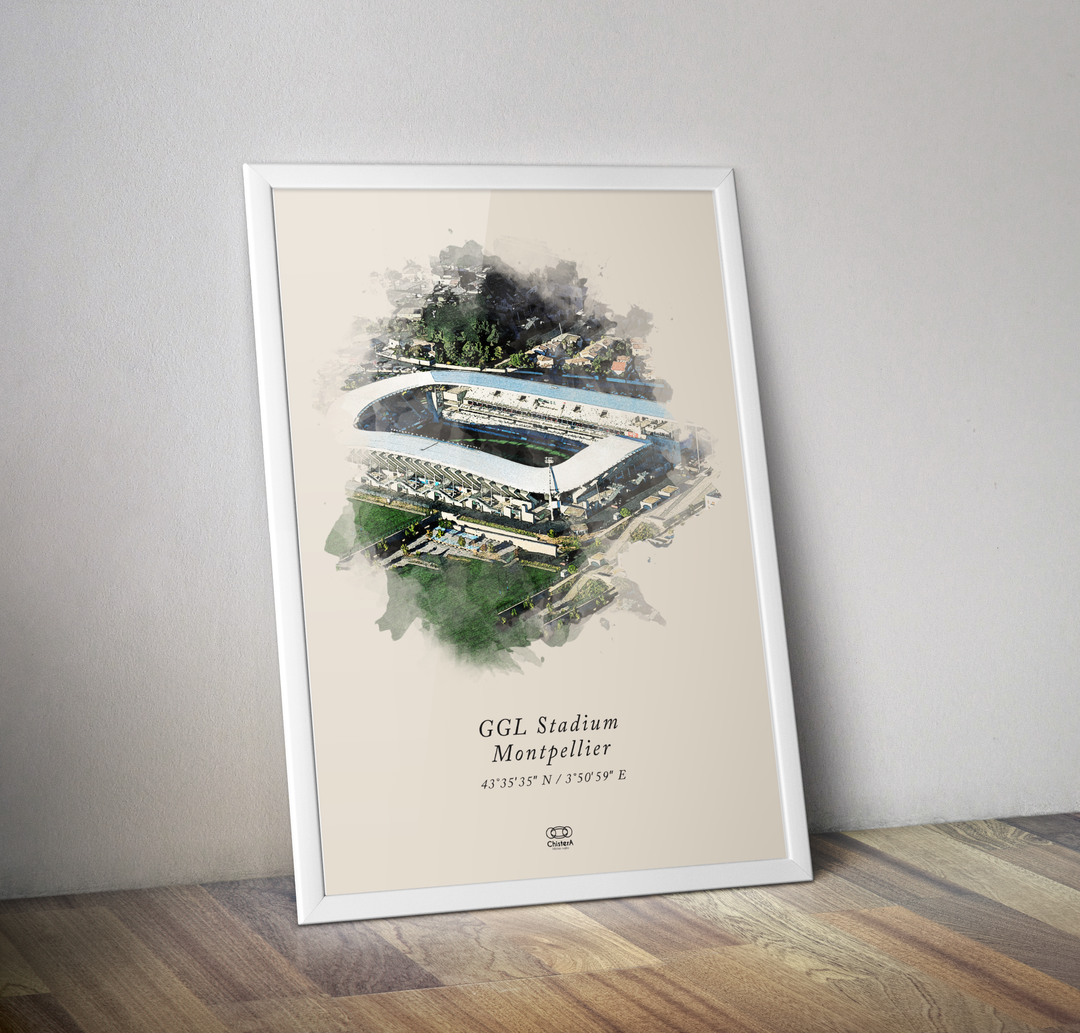 Affiche rugby stade GGL STADIUM - Poster rugby