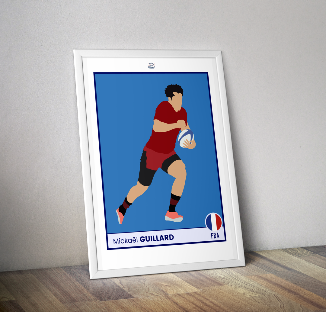 Affiche rugby vignette POP ART Mickael Guillard I Affiche rugby