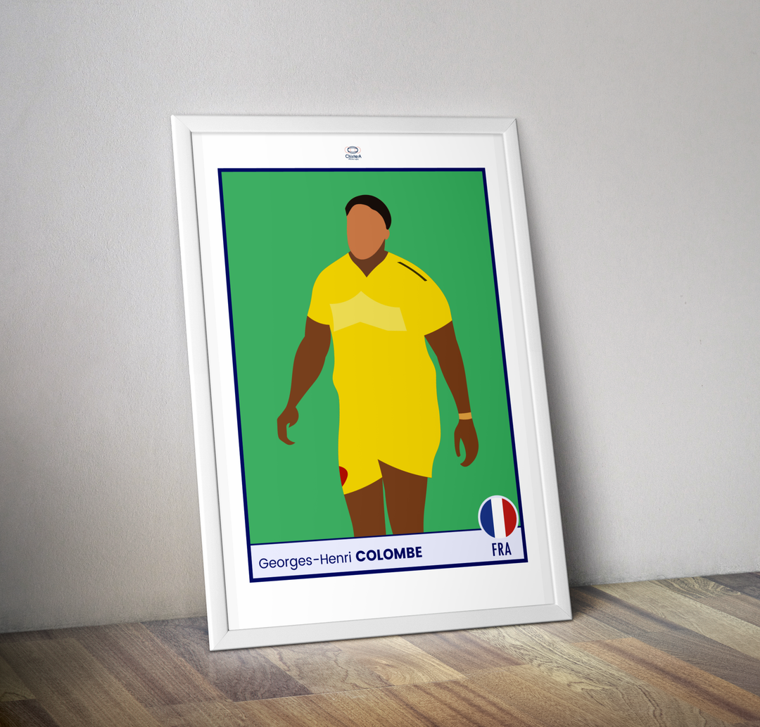 Affiche vignette rugby POP ART Georges Henri Colombe I Affiche rugby