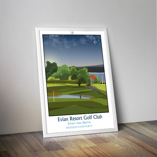 Affiche golf Evian I Evian Resort Golf Club I The Amundi Evian Championship