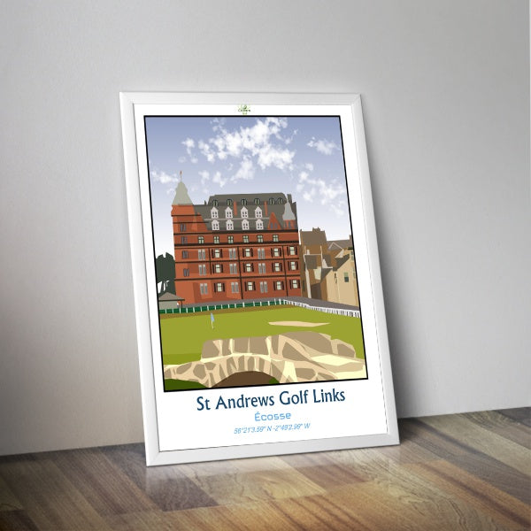Affiche Golf St Andrews Golf Links I Affiche golf Ecosse