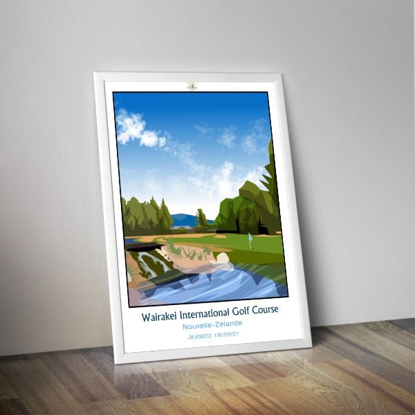 Affiche Golf Wairakel Intern Golf Course I Affiche golf Nouvelle zélande