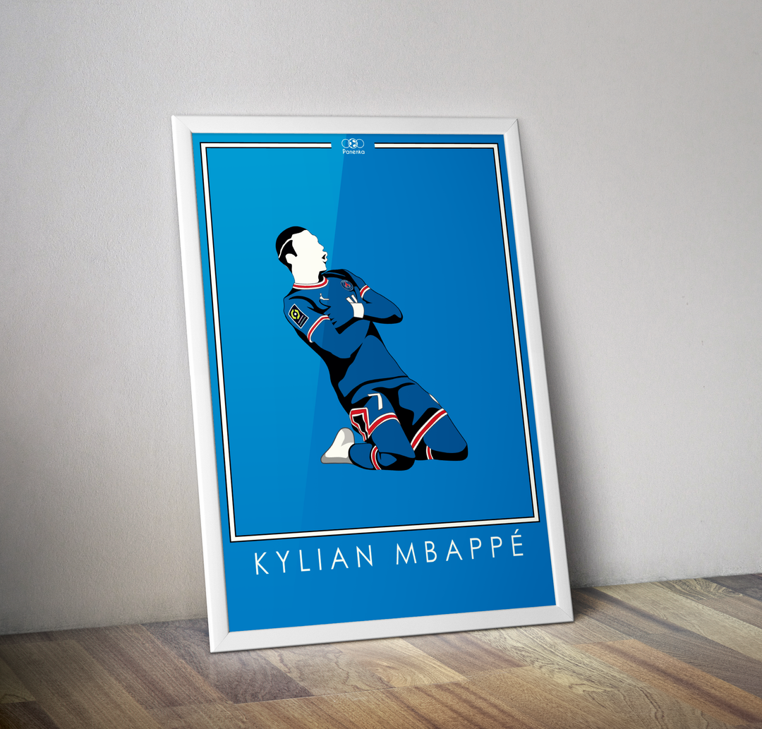 Affiche Kylian Nbappé I Affiche joueur de légende I Real Madrid