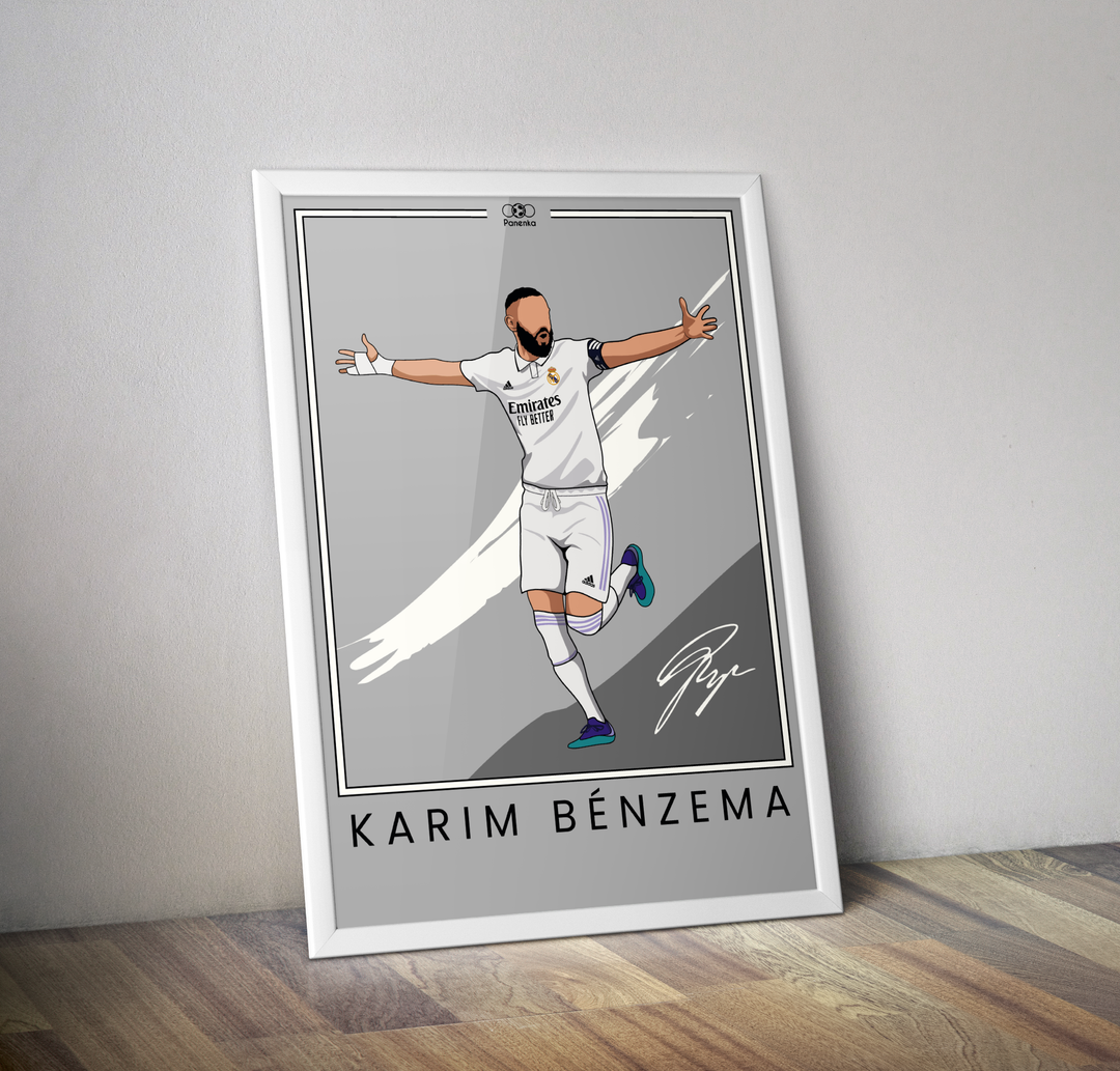 Affiche Karim Benzema I Affiche foot Real de Madrid