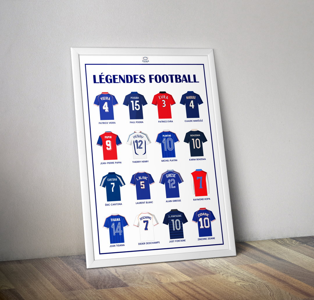 Légendes du foot français I Maillots légendes FFF