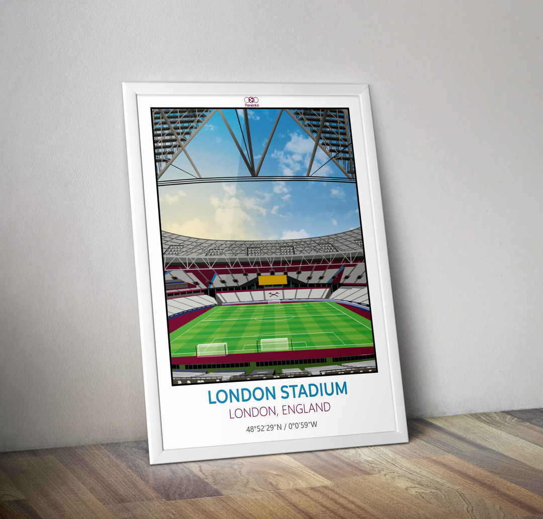 Affiche stade Londres I Affiche London stadium stade Anglais