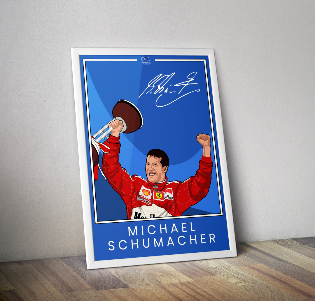 Affiche Michael Schumacher I Affiche pilote FI